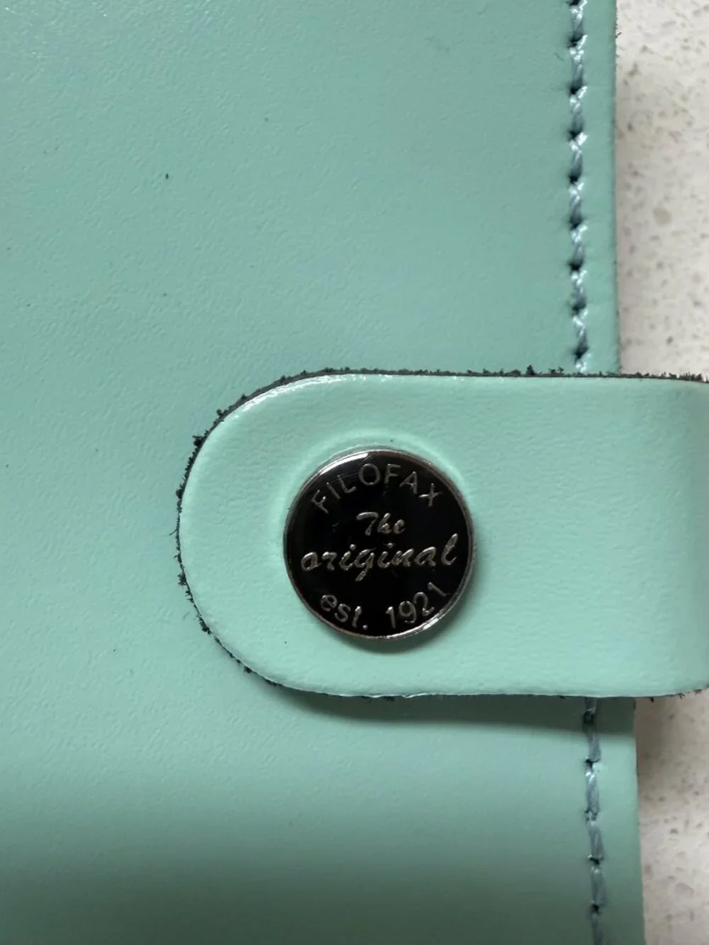 Filofax The Original Pocket Organizer Real Leather Duck Egg Planner